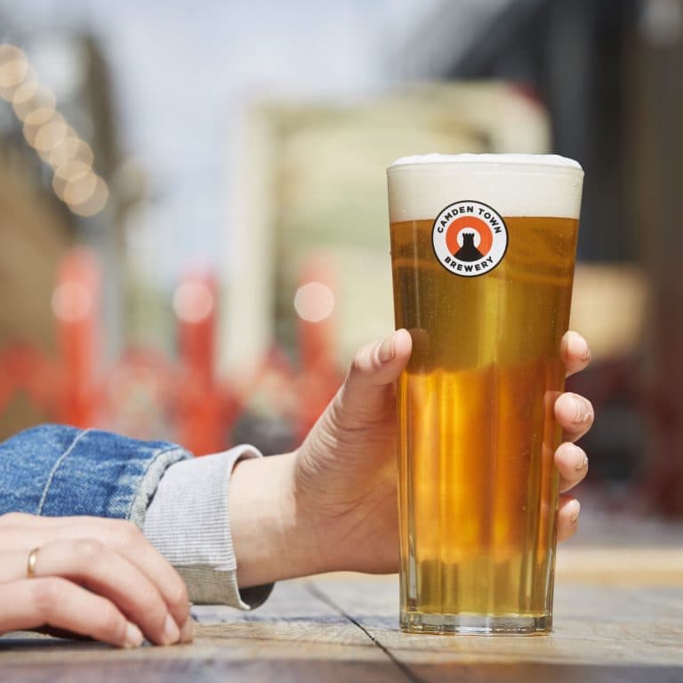 Cover Image for Buy 1 get 1 free on a pint of Camden Hells at The Quill & Scholar